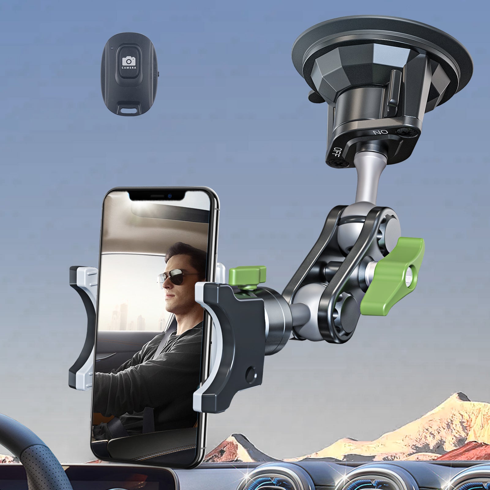 leepiya Car Phone Holder for Video Recording Universal Magic Arm