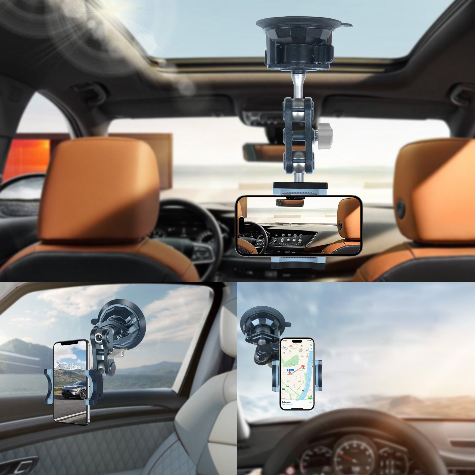 leepiya Car Phone Holder for Video Recording Universal Magic Arm