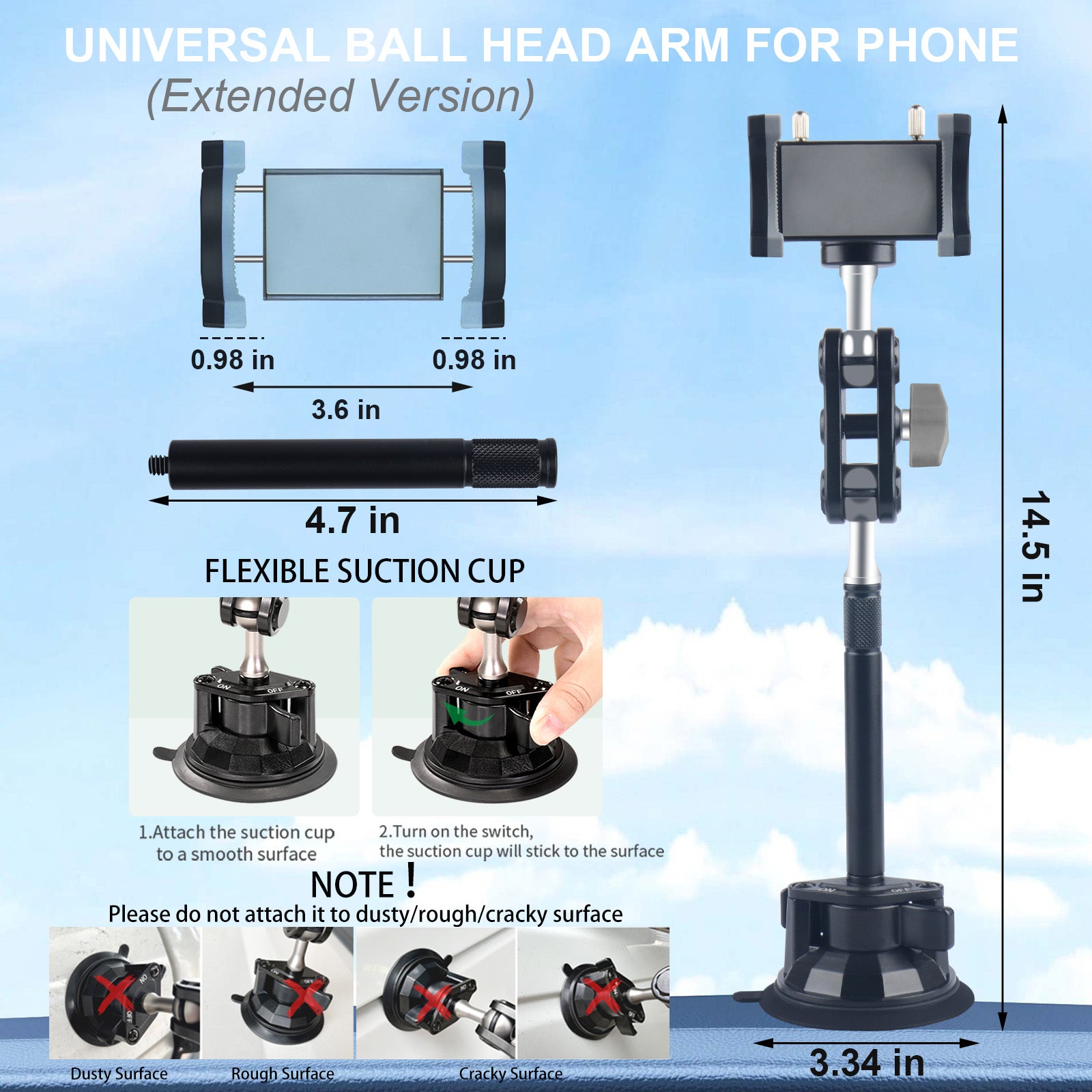 Suction Cup with Magnetic Mount and Video-in Port