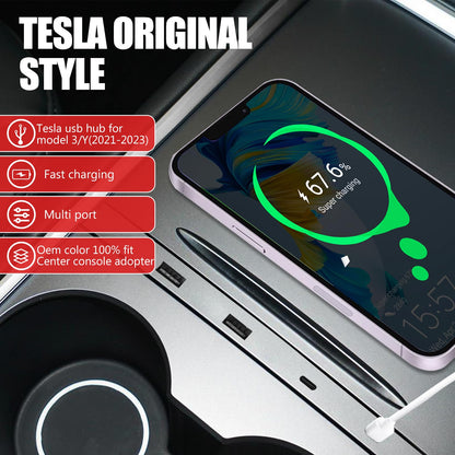 USB Hub for Tesla Model 3 Model Y 2021-2023