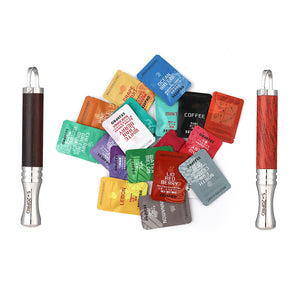 Wooden solid wood auxiliary smoking cessation breathing necklace resistance respirator decompression and anxiety relief jewelry fruit essential oil aromatherapy