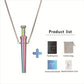 Flat head perfume extractor necklace spring retractable straw anxiety relief decompression mindfulness 2-in-1 breathing pendant