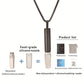 Assisted smoking cessation breathing resistance necklace, stress relief and anxiety relief, built-in cotton core essential oil aromatherapy, titanium steel jewelry, silicone mouthpiece